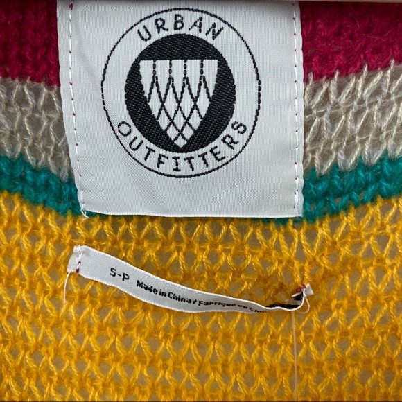 💜 NWT Urban Outfitters Stripped Cardigan - Picture 3 of 5